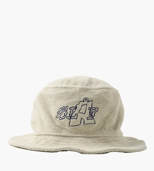 Olaf Toweling Bucket Hat Cement