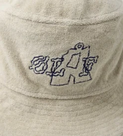 Olaf Toweling Bucket Hat Cement
