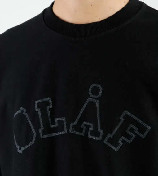 Olaf Varsity Crewneck Black