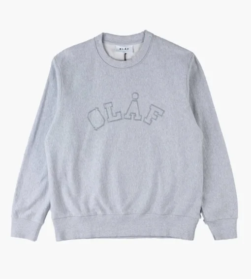 Olaf Varsity Crewneck Heather Grey