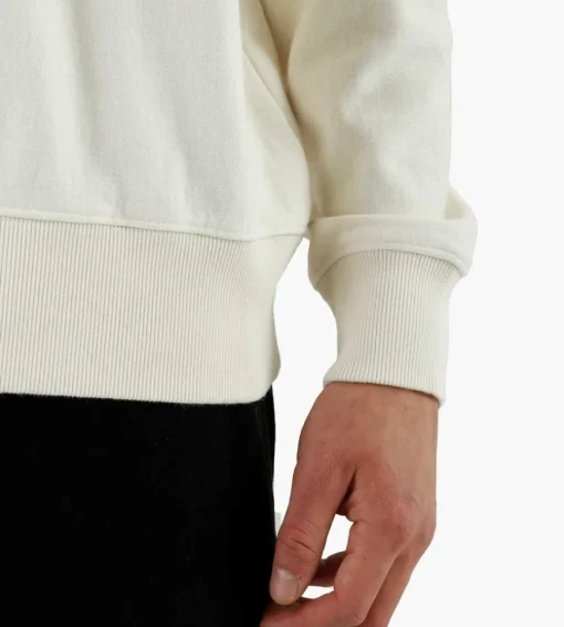 Olaf Varsity Crewneck Off White