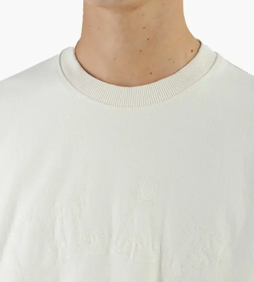 Olaf Varsity Crewneck Off White