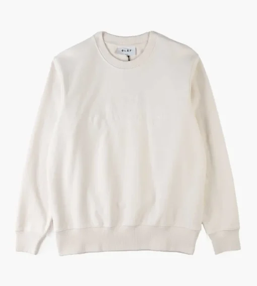 Olaf Varsity Crewneck Off White