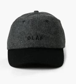 Olaf Wool Varsity Cap Dark Grey