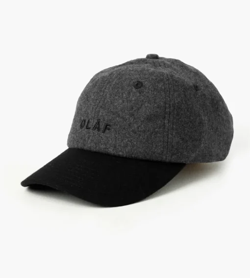 Olaf Wool Varsity Cap Dark Grey