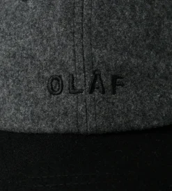 Olaf Wool Varsity Cap Dark Grey