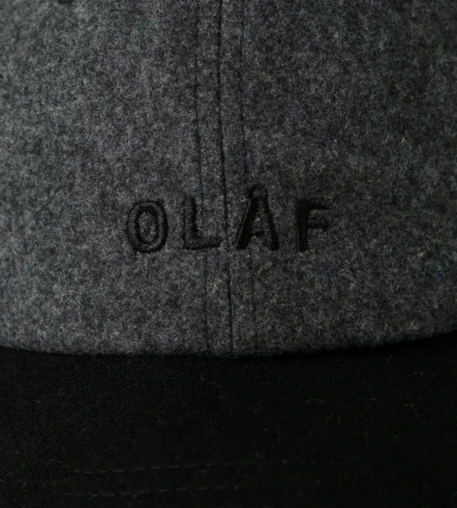 Olaf Wool Varsity Cap Dark Grey
