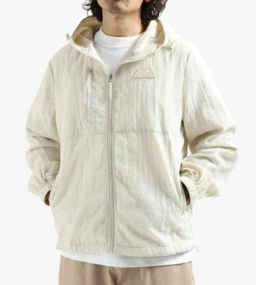 Olaf Zip-Up Ripstop Jacket White