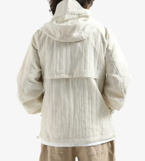 Olaf Zip-Up Ripstop Jacket White