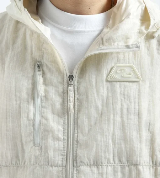 Olaf Zip-Up Ripstop Jacket White