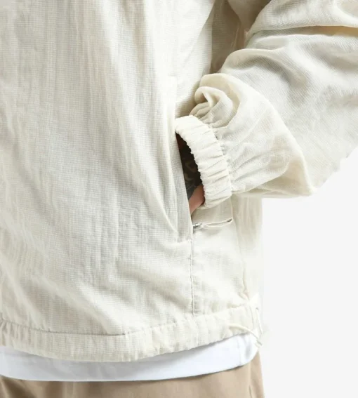 Olaf Zip-Up Ripstop Jacket White