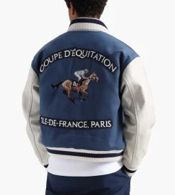 Pal Sporting Goods Coupe D'Equitation Varsity Jacket Marine Blue 610