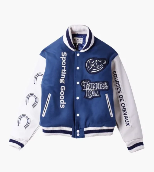 Pal Sporting Goods Coupe D'Equitation Varsity Jacket Marine Blue 610
