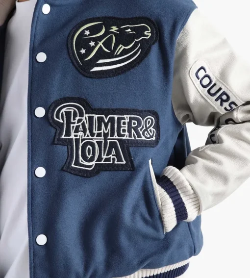 Pal Sporting Goods Coupe D'Equitation Varsity Jacket Marine Blue 610