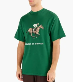 Pal Sporting Goods Courses De Chevaux T-Shirt Dark Green 580