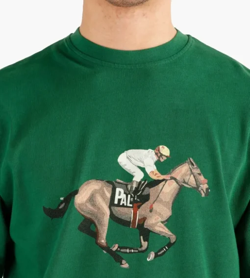 Pal Sporting Goods Courses De Chevaux T-Shirt Dark Green 580