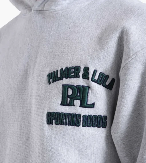 Pal Sporting Goods New Arch Logo Hoodie Light Gray Marl 210
