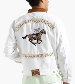 Pal Sporting Goods Off To The Races Riders Jacket Unbleached White 141