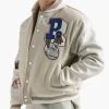 Pal Sporting Goods Race Of The Century Varsity Jacket Caramel Brown 713