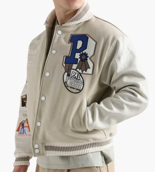 Pal Sporting Goods Race Of The Century Varsity Jacket Caramel Brown 713