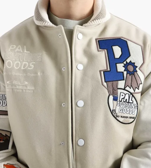 Pal Sporting Goods Race Of The Century Varsity Jacket Caramel Brown 713