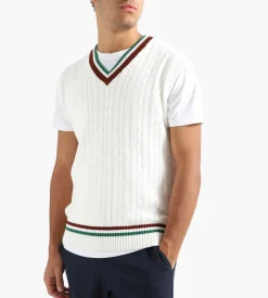 Palmes James Knitted Vest White