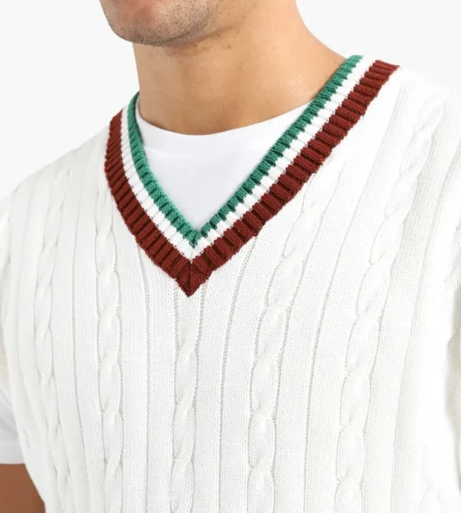 Palmes James Knitted Vest White