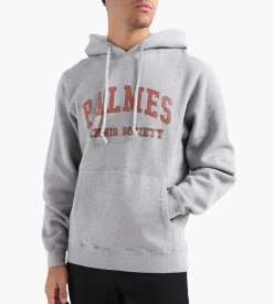 Palmes Mats Hooded Sweatshirt Grey Melange
