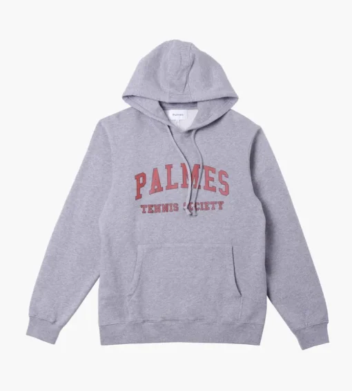 Palmes Mats Hooded Sweatshirt Grey Melange