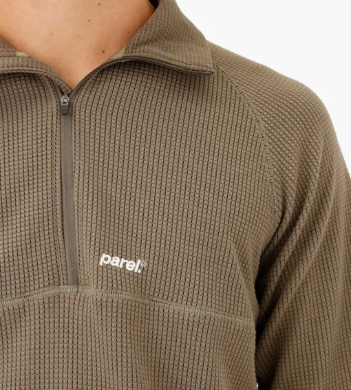 Parel Studios Nevis Quarter Zip Olive