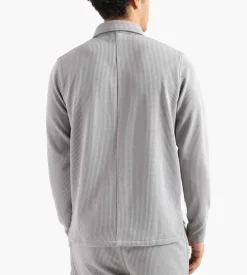 Parel Studios Prespa Quarter Zip Waffle Light Grey