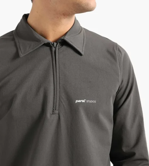 Parel Studios Prespa Quarter Zip Coal