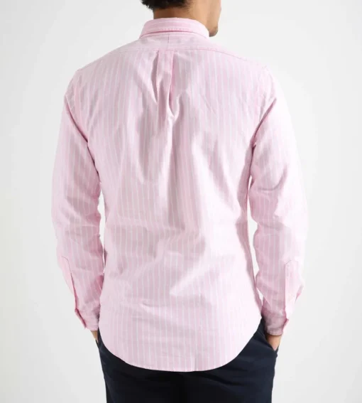 Polo Ralph Lauren Long Sleeve Sport Shirt 4330B Pink White