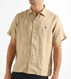 Polo Ralph Lauren Short Sleeve Sport Shirt Vintage Khaki