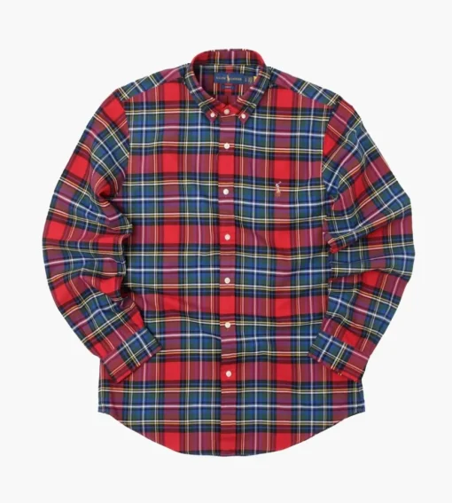 Polo Ralph Lauren Slb Dp Pcs Long Sleeve Sport Shirt 4900 Red Green