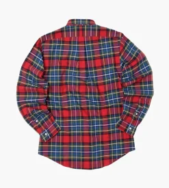 Polo Ralph Lauren Slb Dp Pcs Long Sleeve Sport Shirt 4900 Red Green