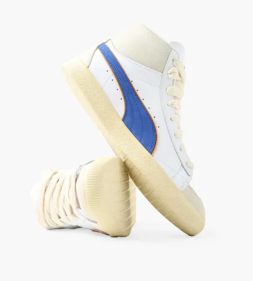 Puma Clyde Mid Bball Rhuigi Puma White Royal Sapphire