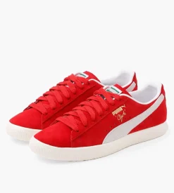 Puma Clyde Og For All Time Red Puma White Pristine