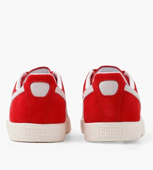 Puma Clyde Og For All Time Red Puma White Pristine
