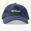 Reception 6 Panel Cap Classic Logo Ripstop Seersucker Dark Navy