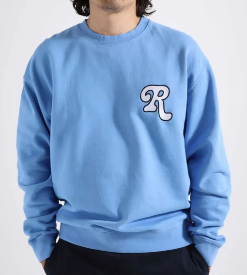 Reception Club Sweat Icon B Cotton Brush Fleece Granada Blue