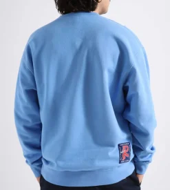 Reception Club Sweat Icon B Cotton Brush Fleece Granada Blue