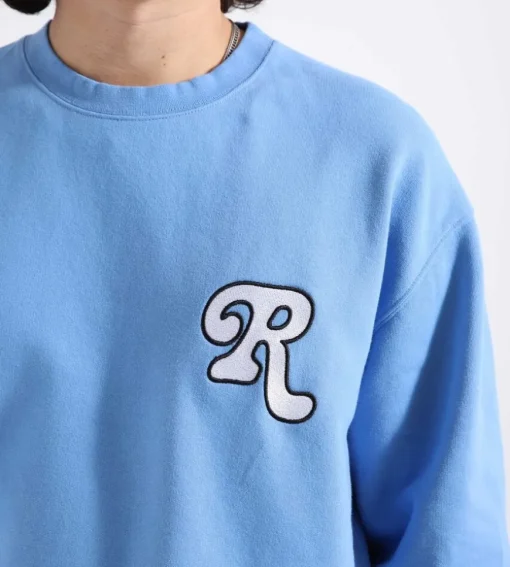 Reception Club Sweat Icon B Cotton Brush Fleece Granada Blue