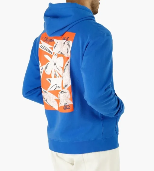 Reception Hooded Sweat Electric Blue