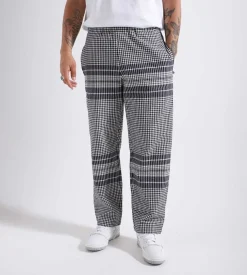 Reception Kitchen Pant Ripstop Seersucker Dark Navy White