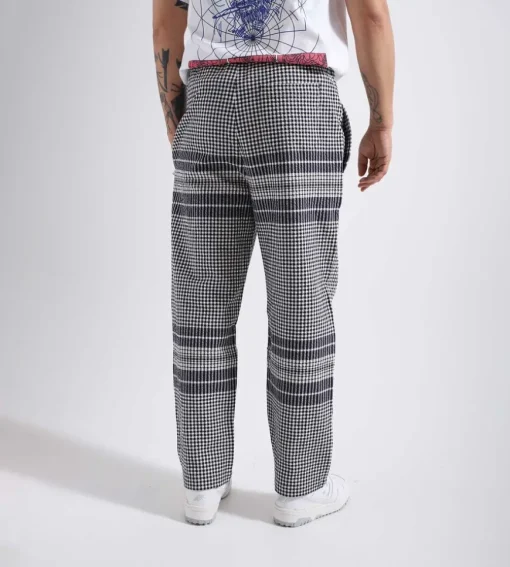 Reception Kitchen Pant Ripstop Seersucker Dark Navy White