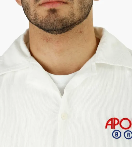 Reception Longsleeve Bowling Shirt White