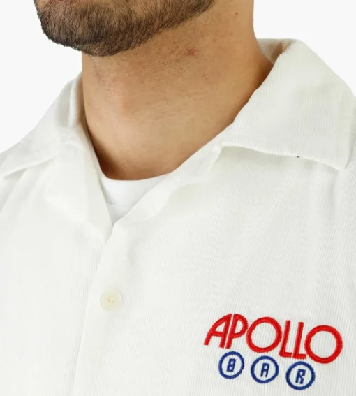 Reception Longsleeve Bowling Shirt White