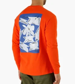 Reception Longsleeve Pocket Tee Zen Mandarin Red