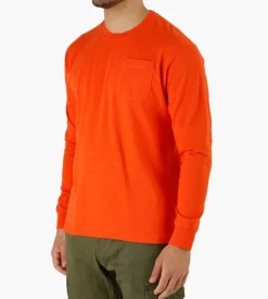 Reception Longsleeve Pocket Tee Zen Mandarin Red